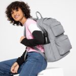 duplo acolchoado domingo cinza Eastpak mochilas 484BB81