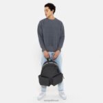 duplo acolchoado jeans preto disfarçado Eastpak mochilas 484BB30 - Image 11
