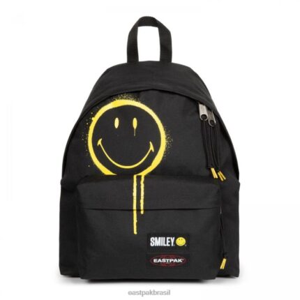 pak'r acolchoado sorridente grafite preto Eastpak mochilas 484BB3
