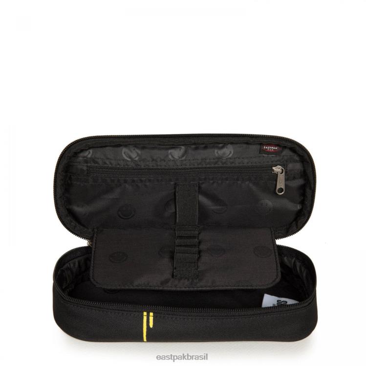 único oval sorridente grafite preto Eastpak acessórios 484BB339