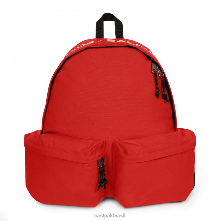 duplo acolchoado disfarçado vermelho Eastpak mochilas 484BB21