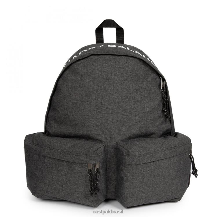 duplo acolchoado jeans preto disfarçado Eastpak mochilas 484BB30