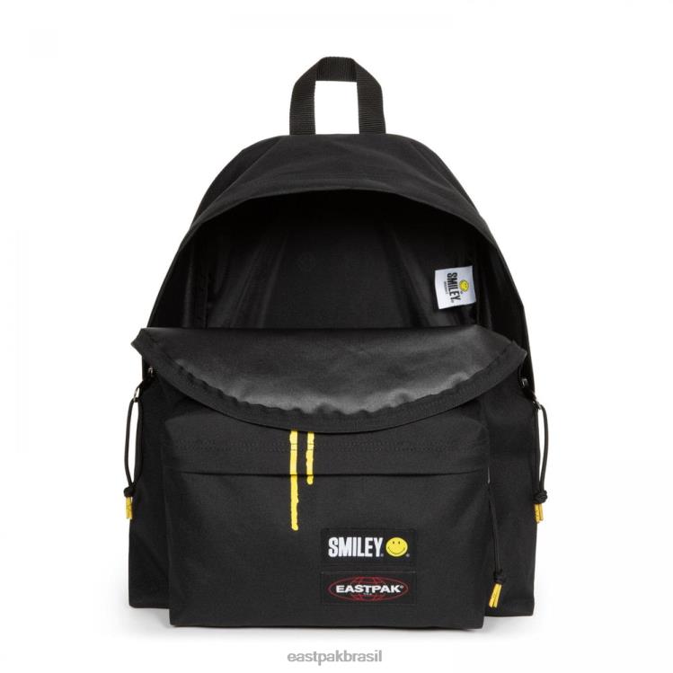 pak\'r acolchoado sorridente grafite preto Eastpak mochilas 484BB3