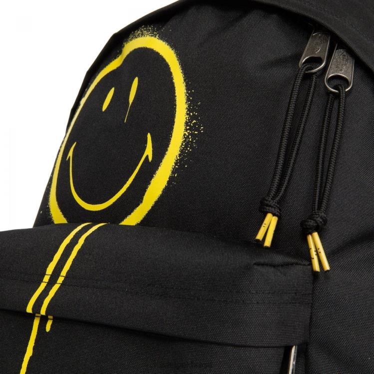 pak\'r acolchoado sorridente grafite preto Eastpak mochilas 484BB3