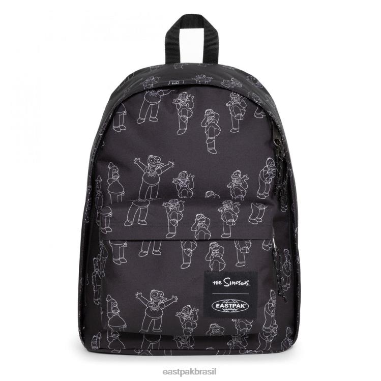 fora do escritório os simpsons preto Eastpak mochilas 484BB165
