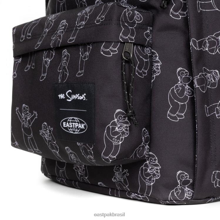 fora do escritório os simpsons preto Eastpak mochilas 484BB165